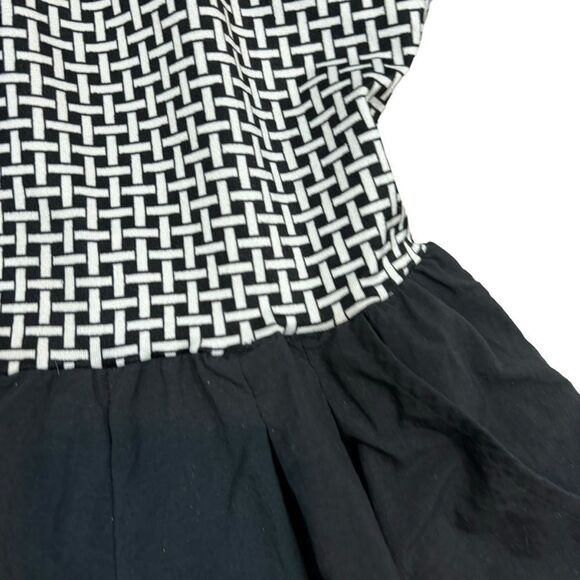 Mainstream Vintage 70s Gingham Open Back Stretch Romper Swimsuit Size 8 - Picture 5 of 14